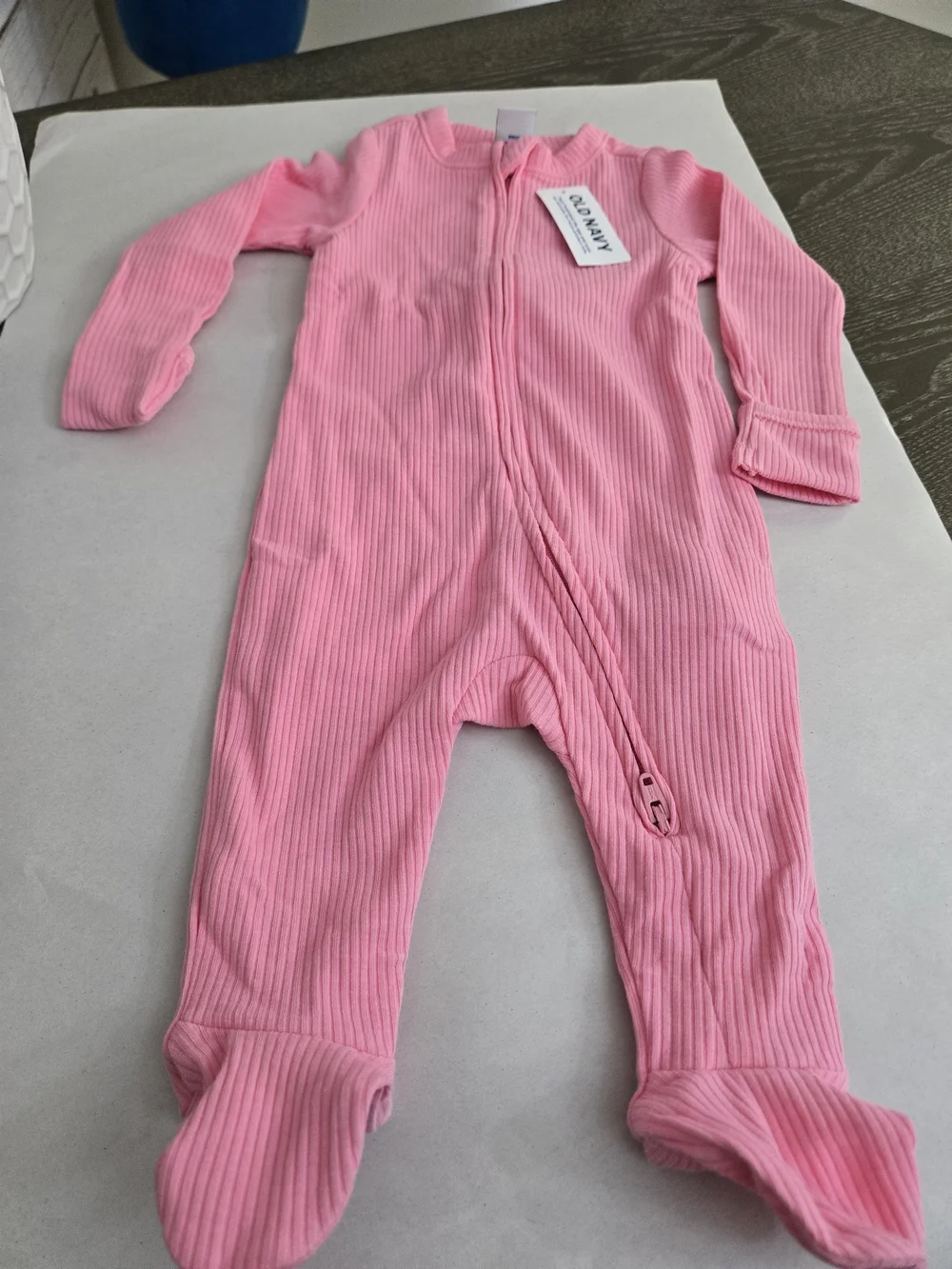 NWT Old Navy Baby 0-3M Footed Pajamas 2 Pack Halloween Pink